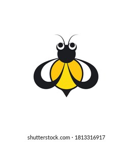 Bee Logo Template vector icon illustration design
