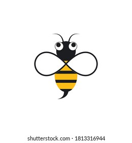 Bee Logo Template vector icon illustration design