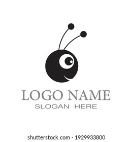 Bee Logo Template vector icon illustration design