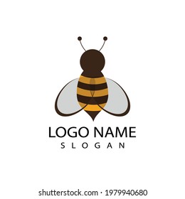 Bee Logo Template vector icon illustration design