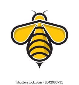 Bee logo template vector icon design