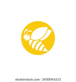 Bee Logo Template vector icon illustration design
