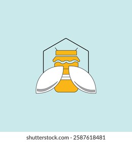 Bee logo for uses different kind of design.