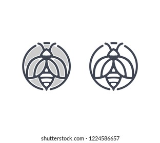 bee logo vector