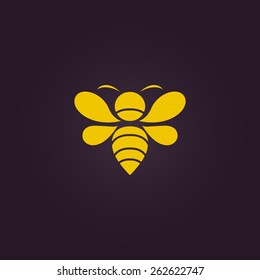 Bee logo vector