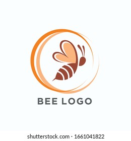Bee logo vector design template