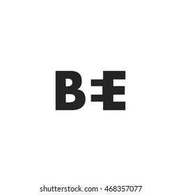 BEE Logo. Vector Graphic Branding Letter Element. White Background