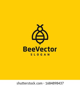 Bee Logo vector graphic template download premium creative 