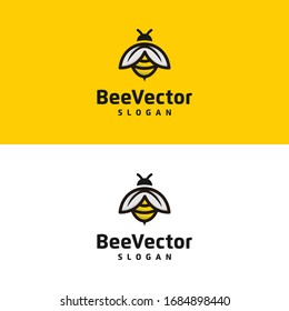 Bee Logo vector graphic template download premium creative 