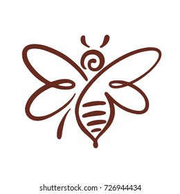 Bee Logo, bee vector, honey