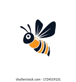 Bee logo vector icon design