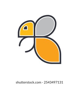 Bee Logo Vector Icon Template Illustration