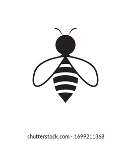 
Bee logo vector illustration design