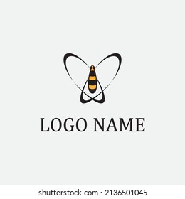 bee logo vector illustration design icon logo template