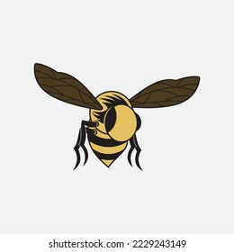 bee logo vector illustration design icon logo template