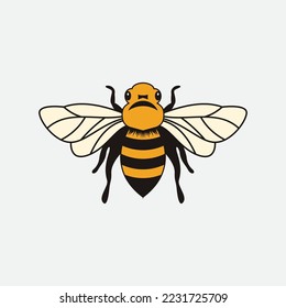 Bienenlogo, Vektorgrafik-Design-Symbol-Logo-Vorlage