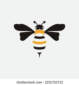 bee logo vector illustration design icon logo template