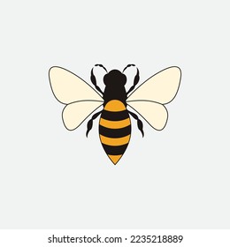 bee logo vector illustration design icon logo template