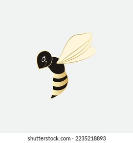 bee logo vector illustration design icon logo template