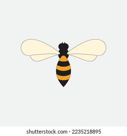 bee logo vector illustration design icon logo template