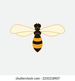 bee logo vector illustration design icon logo template