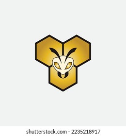 bee logo vector illustration design icon logo template