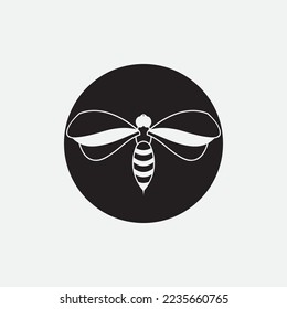 bee logo vector illustration design icon logo template