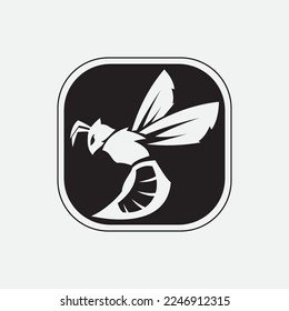 bee logo vector illustration design icon logo template