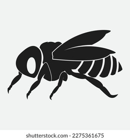 bee logo vector illustration design icon logo template