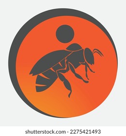 bee logo vector illustration design icon logo template