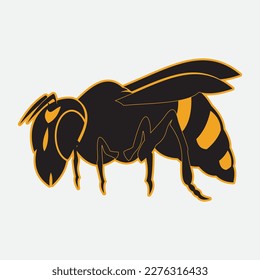 bee logo vector illustration design icon logo template
