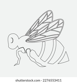 bee logo vector illustration design icon logo template