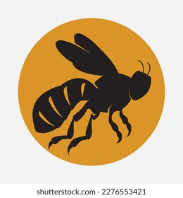 bee logo vector illustration design icon logo template