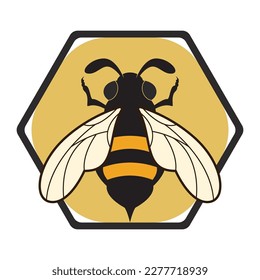 bee logo vector illustration design icon logo template