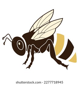 logotipo de abeja ilustración de vector diseño icono plantilla de logotipo