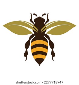 bee logo vector illustration design icon logo template