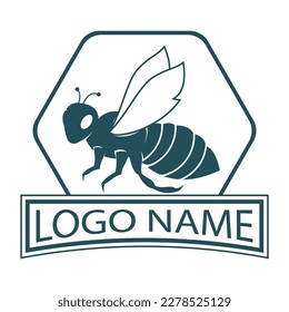 bee logo vector illustration design icon logo template