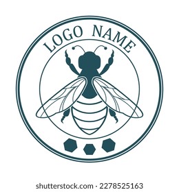 bee logo vector illustration design icon logo template