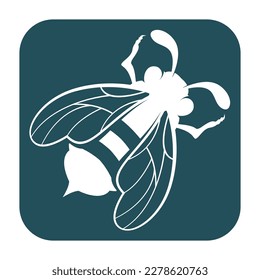 bee logo vector illustration design icon logo template