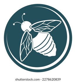 bee logo vector illustration design icon logo template