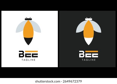bee logo vector illustration design