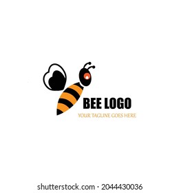 Ilustración vectorial del logotipo Bee eps 10