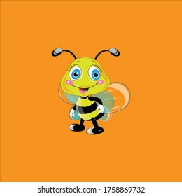 Bee Logo vector  illustration Template design