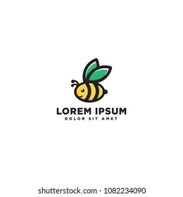 bee logo vector logo template