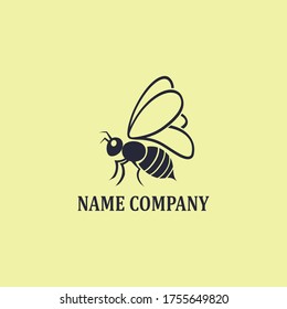bee logo vectors illustration design
