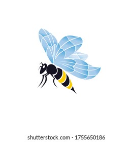 bee logo vectors illustration design