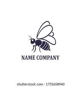 bee logo vectors illustration design