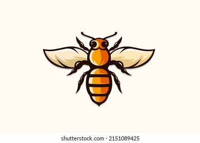 Bee logo. Very suitable various business purposes also for symbol, logo, company name, brand name, icon and many more.