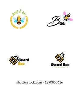 Bee Logos Design Template