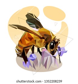 Bee Lowpoly Design